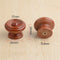 FirstDecor 2PCS (37x26mm) Farmhouse Style Wooden Knobs Wood Drawer Shoe Cabinet Bedside Table Knobs Pulls Safety