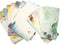 Retro A4 Stationery Paper and Envelopes Set, 32 Sheets Writing Paper and 12 Envelopes, Old Age Printer Paper