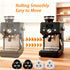 360 (White-16pcs) Self Adhesive Caster Wheels Appliance Rollers for Kitchen Swivel Universal Wheel for Storage Bins