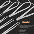 8 Pcs Stainless Steel Long Firm Joint Metal Measurement Kit, Bent-Leg and Straight-Leg Caliper Tools Set for Pottery