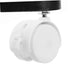 4pcs Cabilock Locking Caster Wheels with Brake for Furniture White Swivel Replacement Casters for Office Chairs Desks