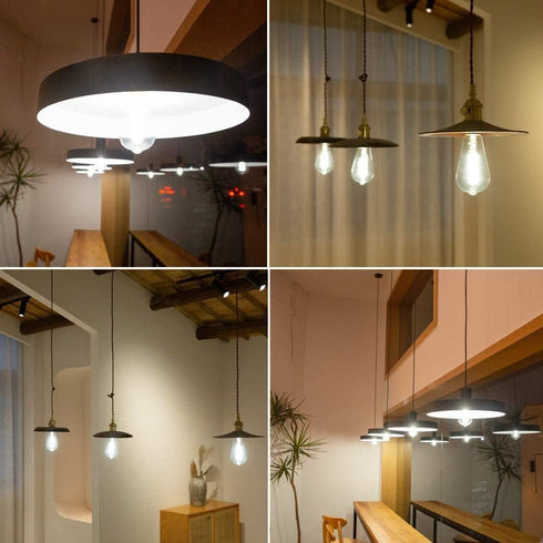 Dimmable Vintage LED Edison Bulbs, 6W Equivalent 60W, 600lm Daylight 5000K ST58 Antique E26 Clear Glass