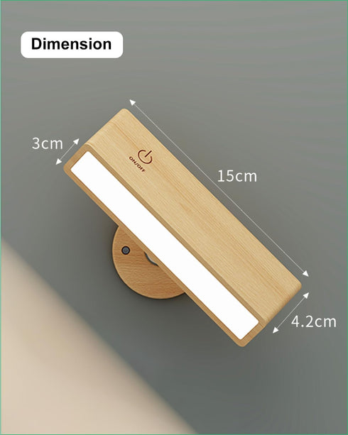 Set Dimmable,Wood 360 YiLaie Wall Sconces Battery Operated of Two,Rechargeable Wall Lamps for Bedroom,Wall Lights