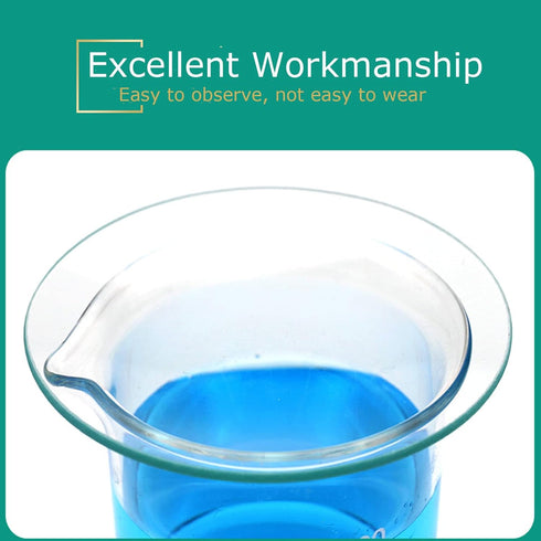Watch Glass Beaker Cover Set, 10PCS 100mm High Temperature Resistant Lids for Scientific Laboratory Equipment