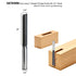 3" 1/2" 2-Flute Extra Long Straight Plunge Router Bit Shank, Carbide-Tipped Bit for Deep Wood Grooving, Slotting & CNC