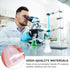 ULTECHNOVO 18pcs Accessories of Ml Narrow Beaker Graduated Scientific Cone Flask, Laboratory Kit Educational