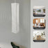 37" Hemobllo Japanese Paper Floor Lamp Shade Replacement, Beige Rice Paper Standing Cover with Iron Frame, Foldable