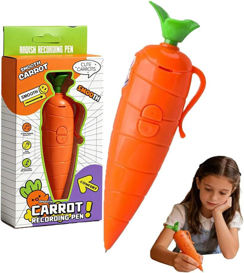 WENET Carrot Recorder Pen, 2026 New Multi-Function Voice Recording Pen with Ballpoint Writing