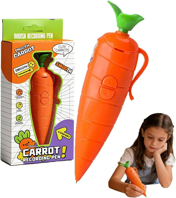 WENET Carrot Recorder Pen, 2026 New Multi-Function Voice Recording Pen with Ballpoint Writing