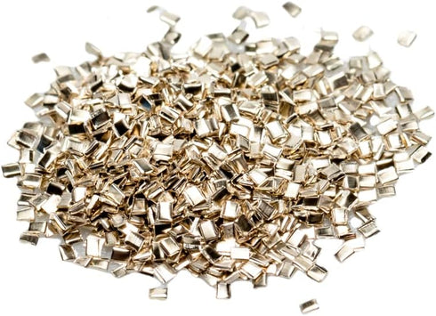 Silver Chip Solder (Easy), 3 grams (~2000 pcs) 0.5 x 1.0 x 0.25mm Ultra Tiny, Made in USA by CRAFT WIRE
