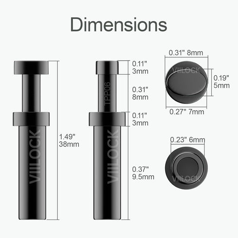 20pcs Air Fittings Plug, 6mm OD Pneumatic Push to Connect Fittings Plug