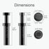 20pcs Air Fittings Plug, 6mm OD Pneumatic Push to Connect Fittings Plug