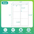 InpourPack 100 6 3-1/3" 4" 6 (600 Sheets up Labels, Shipping Address Labels x for Laser & Inkjet and Copier Printer, up