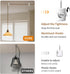 0.46 (6 Pack) Upgrade Big Hole Ceiling Hooks for Hanging LightsAluminum Ceiling Hook for Light Fixture, White