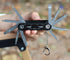Folding Tool Set with Screwdrivers and Hex Key Wrenches, 10-in-1 Photography Household Automobile Repair Multi-tool with Locking System (Black) by Rigdance