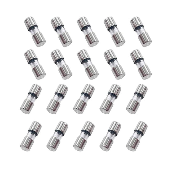 PENGLIN 20PCS Mini Glass Fuses 110V 125V 3A Slow-Blow Time Delay Fuse