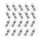 PENGLIN 20PCS Mini Glass Fuses 110V 125V 3A Slow-Blow Time Delay Fuse