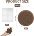 OMASUNB 8 1.57Inch Pcs Circular Cutting Board Feet Reusable Rubber Feets for Cutting Boards & Cutting Board Feet Non