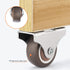 Mini Fixed Caster Wheels, 1 Inch Low Profile Small Casters with Screws for Furniture Cabinet, 4 Pack