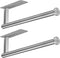 ASTOFLI Stainless Steel Paper Towel Holder, Under Cabinet 2 Pack, Self Adhesive Brushed Nickel Wall Mount