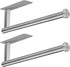 ASTOFLI Stainless Steel Paper Towel Holder, Under Cabinet 2 Pack, Self Adhesive Brushed Nickel Wall Mount