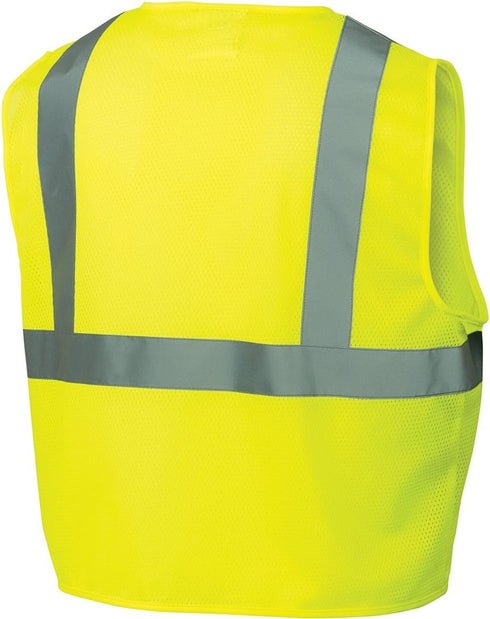 Pyramex Safety RVZ2110X2 RVZ21 Series Vest Hi-Vis Lime - Size 2X Large
