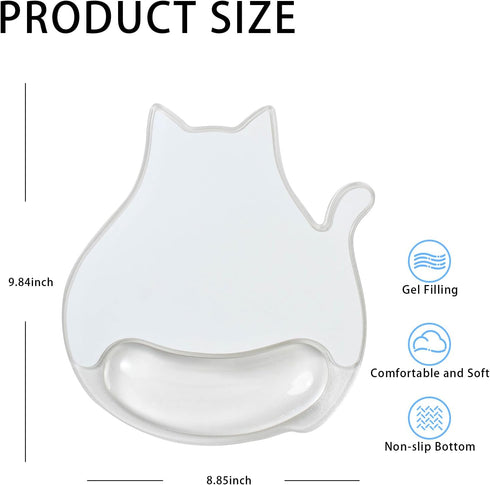 Sumgsn Cute Cat Mouse Pad with Gel Wrist Support - Ergonomic Mouse Pad Office Accessories