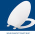 170 Bemis Durable Plastic Toilet Seat, Elongated, White