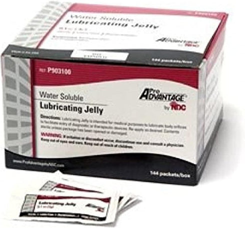 ProAdvantage Water Soluble LUBRICATING JELLY 3 gm, 144 Individual Sterile Packets