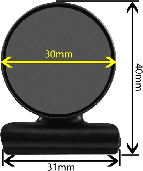 VNDUEEY 20 Pack Black Fridge Magnets, Heavy Duty Magnetic Clips for Whiteboard, Locker, Photo Displays at Home