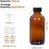 STARSIDE 12 Pack 8 oz Amber Glass Bottles with Lids, 240ml Round Boston Bottles for Essential Oils, Juices