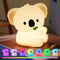 Cute Koala Night Light for Kids Rechargeable, Battery Operated Nightlight 3 Level