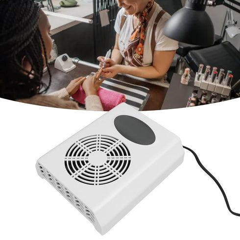 Semme 80W Nail Dust Collector with Reusable Filter Low Noise Nail Vacuum Cleaner Machine Powerful Suction for Salons