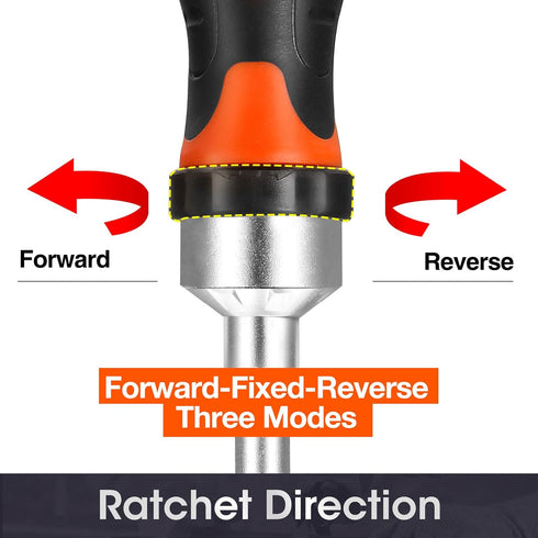 ValueMax 13-in-1 Multi-bit Ratcheting Screwdriver Set, Portable Multi-purpose Ratchet Screw-driver Tool