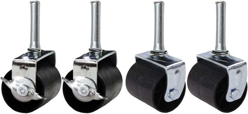 Heavy Duty Caster Wheels Set of 4 (Two Locking, Two Non-Locking) for Metal Bed Frame