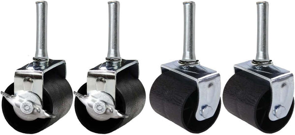 Heavy Duty Caster Wheels Set of 4 (Two Locking, Two Non-Locking) for Metal Bed Frame