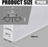 Pushglossy 1 36" 1-3/4" Pcs Double Bubble Kerf Door Sweep Wide Vinyl Weatherstrip Seal for Exterior Doors, Energy