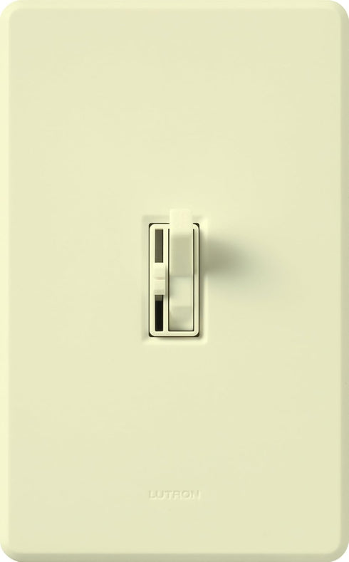 3-Speed 1.5-Amp, Single-Pole/3-Way, Lutron Toggler Quiet Slide-To-Off Fan Control, AYFSQ-F-LA, Light Almond