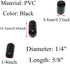 60pcs 1/4" Rubber Cap Protective Cover - Rubber Plug Soft PVC Thread Protection Cap, Plastic Dust Cover for 1/4 Inch