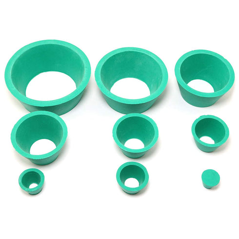 Suction Bottle Pad Silicone Funnel Holder Kit, 9 in 1 Buchner Funnel Flask Adapter with Green Rubber Seal