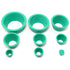 Suction Bottle Pad Silicone Funnel Holder Kit, 9 in 1 Buchner Funnel Flask Adapter with Green Rubber Seal