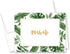 MyExpression.com 50 cnt Watercolor Palm Leaves Hawaiian Mahalo Thank You Cards