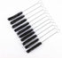 yueton Pack of 10 Black Nylon Tube Pipe Nozzle Brushes - Dia 10mm with Wire Loop Handle