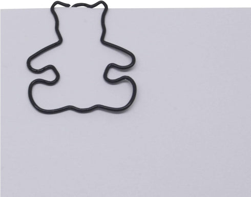 Bear Shaped Paper Clips, 100 Count, Great for Collectors or Office Gift, Comes in Round Tin with Lid