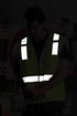 Kishigo All Mesh Contrast Unisex Reflective Safety Vest 1195, ANSI Type R/Class 2, Silver & Orange, 6 Pockets (Lime, L)