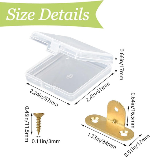 8Pcs 90 Heavy Duty Corner Braces, Right Angle Brass Bracket Fastener T-Shaped Brackets Corner Brace Corner Fastener