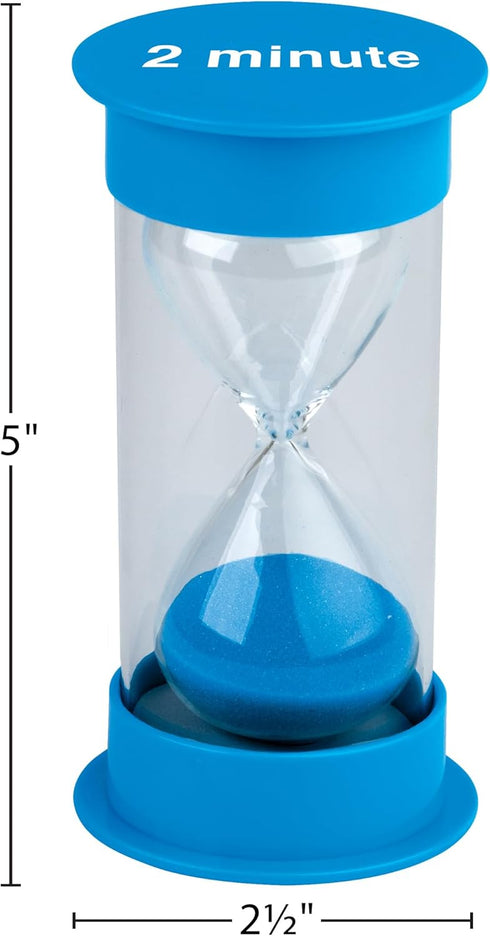 Teacher Created Resources Medium Sand Timer - 2 Minute - 20758, Blue