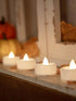 Remote Candles, 12PCS Flameless Tea Light Candles, Battery Operated with Timer, 400+ Hours LED Votive Decor