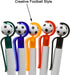 Maydahui 10PCS Soccer Shape BallPoint Pen, Fun Football Pens, Retractable Manual Sport Pen