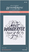 Spellbinders Most Wonderful Time Press Plate, Metal